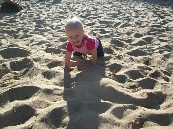 Kornelka na plaży:)